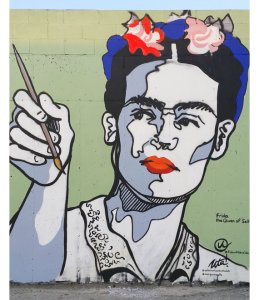 Frida Queen of Selfies Mural Print